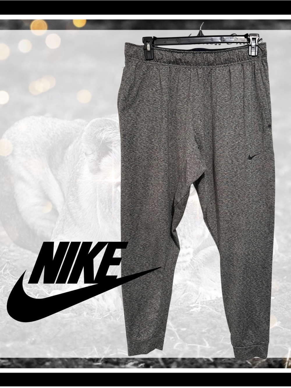 Nike Gray Heather - dry-fit Performance Joggers - XL